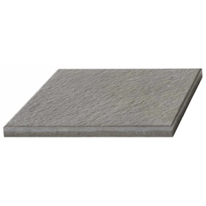 Piastrella per terrazza Sincera grigia, 60x40 cm, con superficie strutturata per terrazze e balconi.