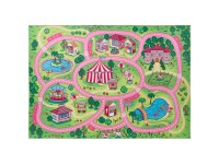 Tappeto Da Gioco Per Bambini Con Mappa Citt&agrave; - 150x200cm, Multicolore, In Pile Antiscivolo Per Camerette