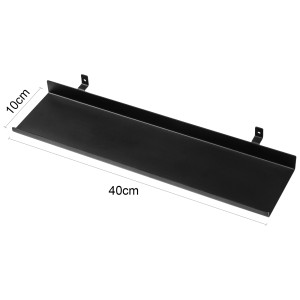 Mensola nera Denpanels, 400 mm, per montaggio su pannelli acustici.