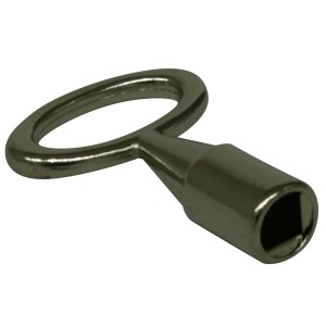 Chiave quadrata in metallo Marley per sportelli e porte di ispezione.