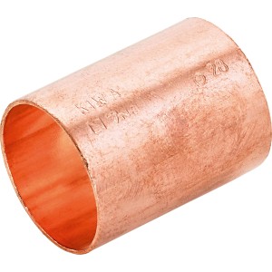 Manchon à souder en cuivre type 5270, 30 mm pour installation de chauffage et d'eau.