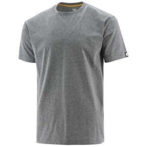 T-shirt grigia Cat® New Essentials taglia L per abbigliamento da lavoro.