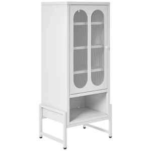 Beliani Armoire de bureau Soletta blanche 108 x 47 x 35 cm