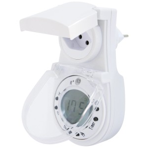 Digitaler Timer GoldLine mit Dämmerungssensor und 9 Schaltprogrammen, IP21.