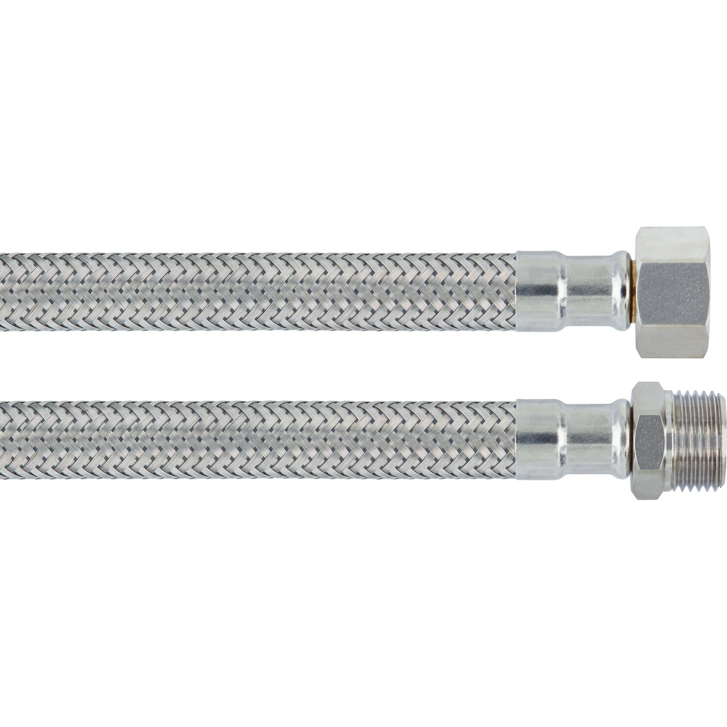 Set Di 2 Tubo Di Collegamento Per Rubinetto, G3/8 X M10 Tubo Corazzato - Foto 8