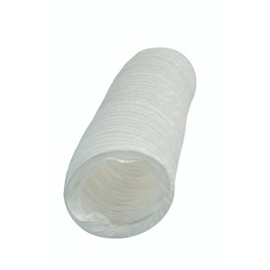 Tubo flessibile bianco Marley (Ø 15 cm, lunghezza 250 cm) per sistemi di condotti piatti e rotondi.