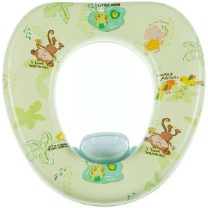 Abattant WC coloré Diaqua® Baby-Soft avec motifs d'animaux pour enfants, compatible avec les WC standard.