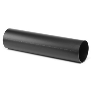 Tuyau noir Marley PE-HD, Ø 75 mm, longueur 3 m pour conduites d'eau froide.
