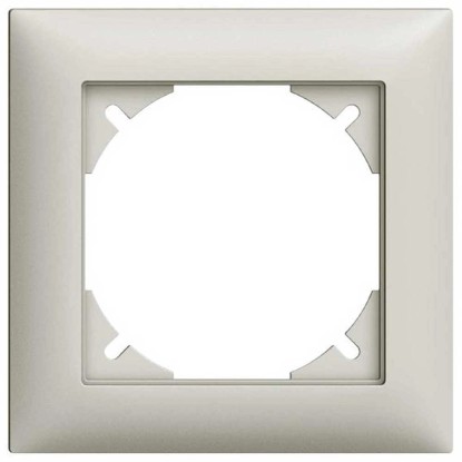 Feller Unterputz-Abdeckrahmen EdizioDue Hellgrau Gr. 1