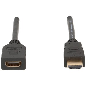 Schwarzes Schwaiger HDMI Kabel High Speed, 1,5 m Länge für Audio- und Videoübertragung.