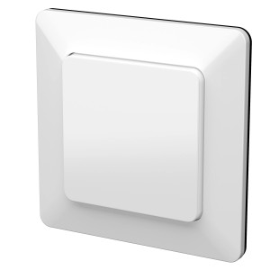 Interruttore a pressione UP bianco Modino Priamos per scatole da incasso.
