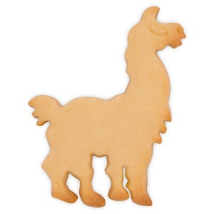 Lama Ausstecher aus Edelstahl, 9 cm, Metallfarbe. Küchenhelfer zum Backen und Basteln.