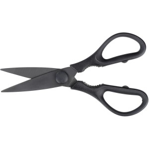Forbici da cucina Wenko Sico, 21cm, nere, lame in acciaio inox, manico ergonomico. Forbici multiuso.