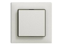 Feller Druckschalter Frontplatte EdizioDue Hellgrau