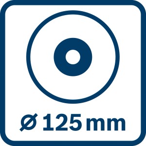 Symbolbild: Bosch Professional Winkelschleifer GWS 18V-10 Solo, 125 mm Durchmesser.