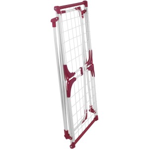 Stendibiancheria Wenko Summer Dry bianco e rosa piegato (76x153x46cm).