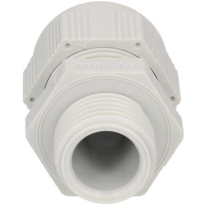 Presse-étoupe gris M20 x 1,5 IP68 pour appareillage apparent.