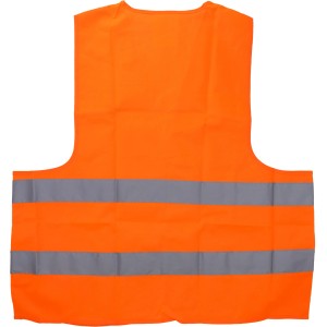 Gilet di sicurezza arancione Cartrend con strisce riflettenti per assistenza stradale e alta visibilità.