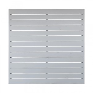 Pannello frangivista Faro grigio, 180x180 cm, in legno verniciato per il giardino.