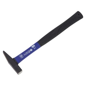 LUX Marteau de serrurier Classic, 100 g, avec manche en fibre de verre et tête en acier à outils.