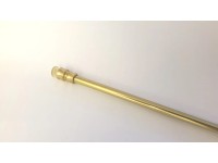 Barre de vitrage avec ressort de serrage extensible Couleur laiton 30 - 40 cm