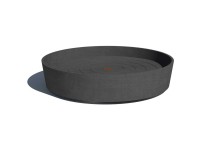 Ecopots Untersetzer mit Rollen Dunkelgrau Ø 34 cm