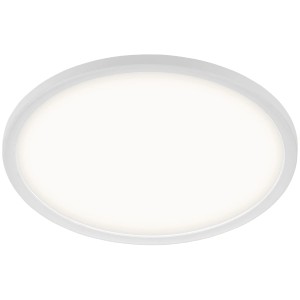 Plafonnier LED blanc Telefunken Slim Drip, 18W, pour un éclairage lumineux et moderne.