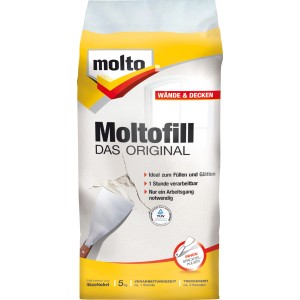 Sack Molto Moltofill Spachtelpulver Innen 5 kg für Wände und Decken.