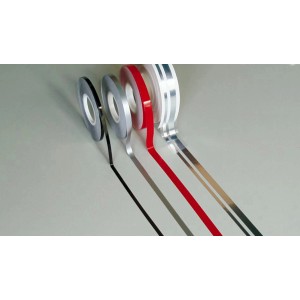 Sticker Stripe cromato, 7 mm, per esterni. Vari colori.