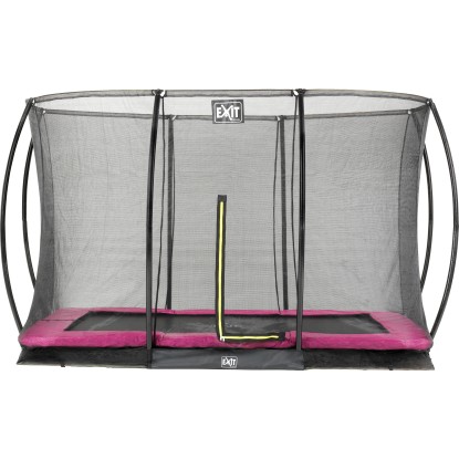 Exit Bodentrampolin Silhouette mit Sicherheitsnetz Rosa 244 x 366 cm