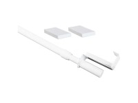 Barre de vitrage à serrer métal Blanc largeur 60 - 90 cm