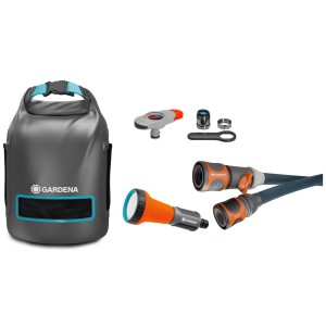 Gardena Liano™ Xtreme 10m set tubo da giardino con borsa, doccetta e raccordo per rubinetti interni.
