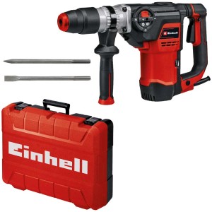 Perforateur burineur Einhell TE-RH 40 3F (1050 W) avec burins et coffret.