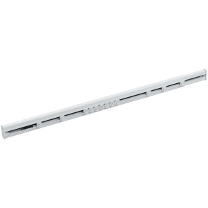 Rail de rideau de douche Diaqua Special, 75-125 cm, en aluminium avec glisseurs intégrés.