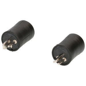Connettori per altoparlanti Schwaiger, set da 2, neri, per accessori audio.