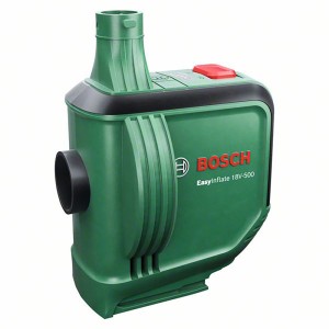 Pompe à air sans fil Bosch EasyInflate 18V-500 Solo, pompe verte à batterie pour matelas pneumatiques et piscines.