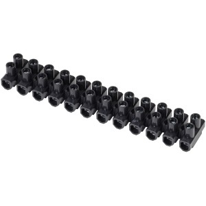 Morsetti a 12 poli neri (2 pezzi) per cavi da 1,5-6mm².