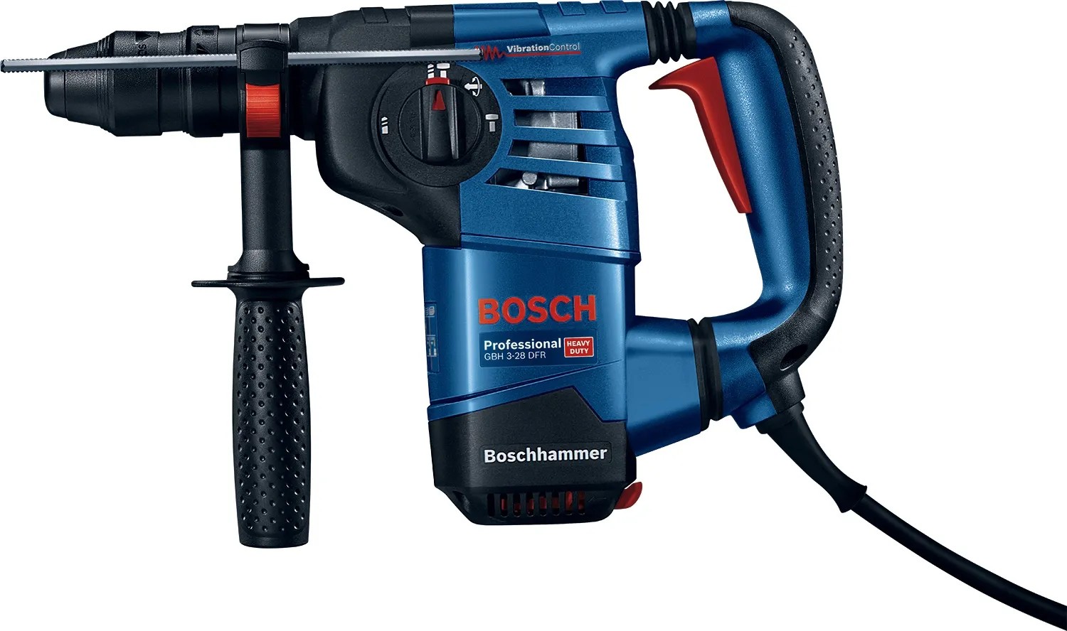 Bosch Professional Bohrhammer GBH 3-28 DFR + 8-tlg. Bohrerset - 800 Watt, 3,1 J Schlagenergie