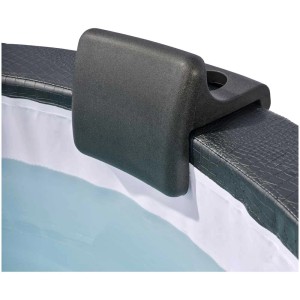 Appuie-tête Exit Whirlpool avec porte-gobelet sur le bord de la piscine pour confort et détente.