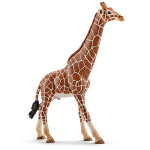 Schleich Girafe Mâle, figurine animale détaillée du monde thématique Wild Life.