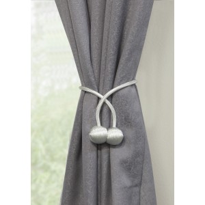 Gardinia Embrasse Flex-S, bianco, set da 2. Embrasse magnetiche per tende e drappeggi.