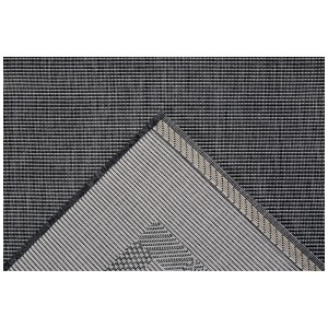 Tapis Andiamo Montana anthracite, 190x133 cm, à poils courts avec bordure.