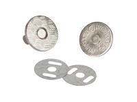 Fix-o-moll Magnetverschluss Neodym Silber 10,5 mm x Ø 18 mm / 2 Stk.