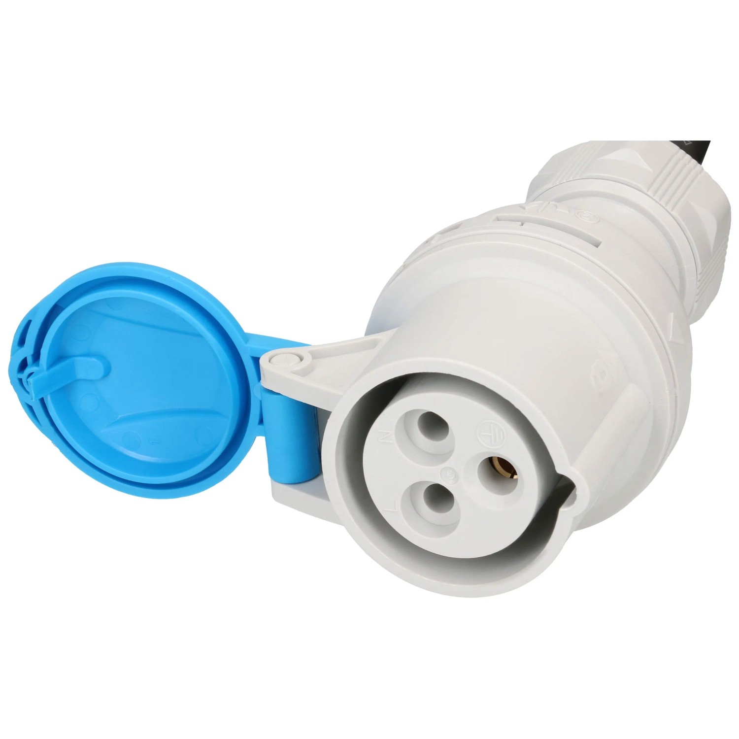 Prolunga CEE 7/16 Da 3 Metri – Cavo Alimentazione Tipo C, H03-VV-H2-F, 250V 0,75 Mm², Nero