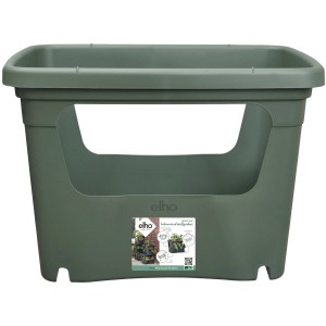 Elho Vaso per semina Green Basics, verde foglia, fioriera impilabile per verdure, erbe e frutta.