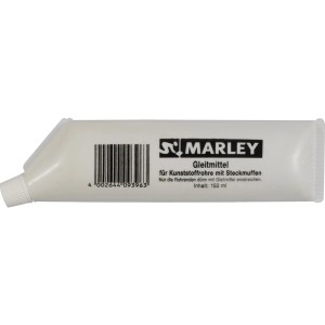 Lubrificante Marley, tubo da 150 ml per tubi di scarico HT e raccordi a bicchiere.