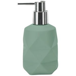 Dispenser sapone Kleine Wolke Crackle Maledivia in poliresina con design geometrico.