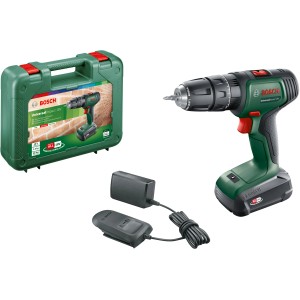 Avvitatore a batteria Bosch UniversalImpact 18 con batteria, caricabatterie e valigetta.
