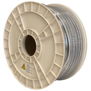 Striscia LED Schönenberger Flex 50 su bobina, trasparente, 50m, per interni ed esterni.