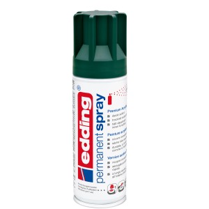 Edding 5200 spray permanente verde muschio, finitura seta opaca per varie superfici.